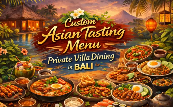 Custom Asian Tasting Menu for Private Villa Dining