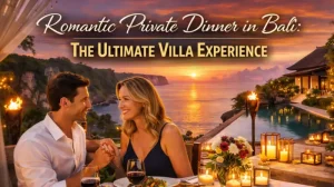 romantic private dinner in bali