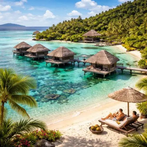 Flower Island Resort, remote escape Palawan, quiet resort Palawan