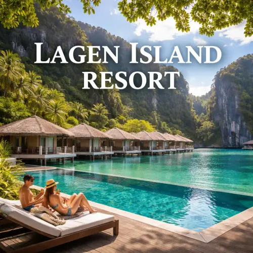 Lagen Island Resort, eco luxury resort Philippines, limestone cliff resort