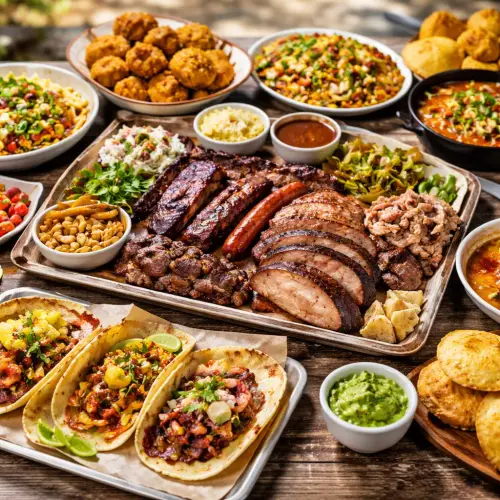 Must-Try Foods in Texas, Texas BBQ, Texas tacos