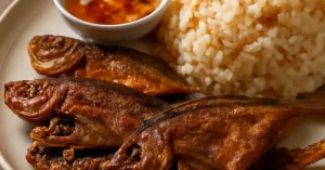 Palawan Fried Danggit, Palawan fried danggit, fried danggit breakfast, Filipino dried fish breakfast