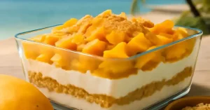 Palawan Mango Float, mango float Philippines, Filipino mango float dessert