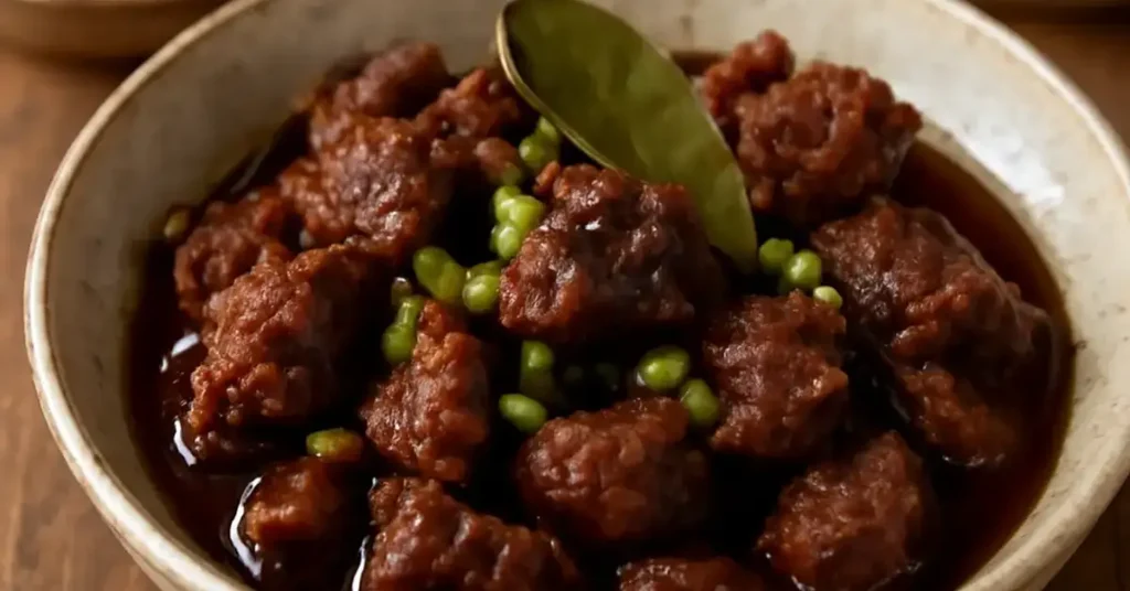 Pampanga Pindang Damulag, carabao meat delicacy, sweet and tender cured meat